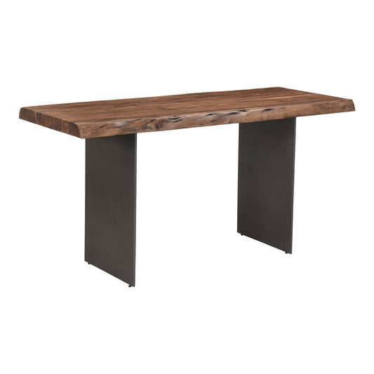 Howell Natural Wood and Iron Desk