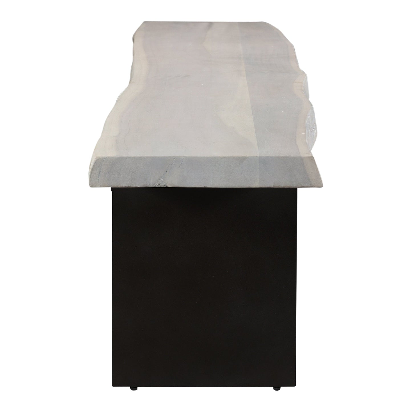 Evans SolidWood & Iron Off-White Dining Bench