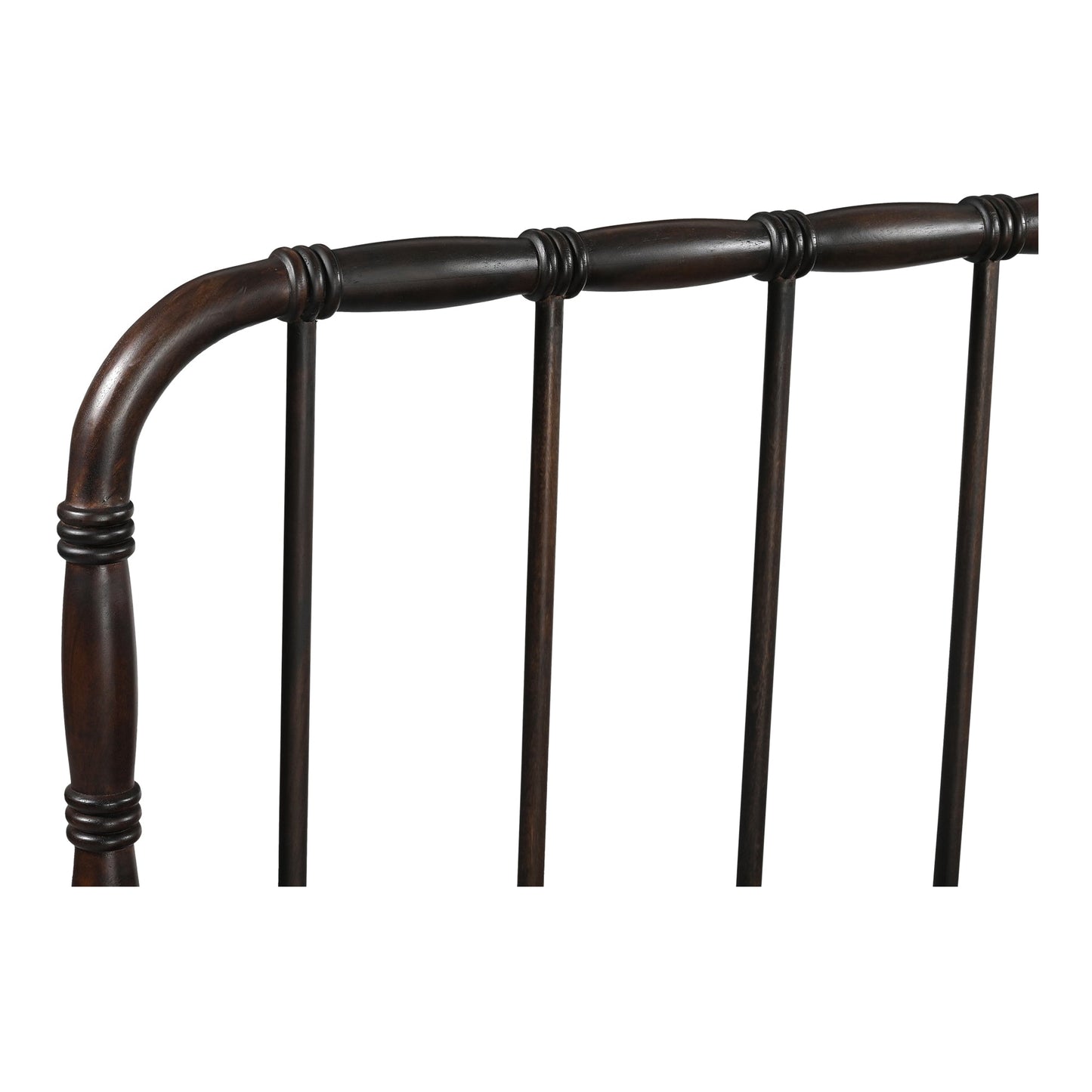 Vivian Solid Acacia Brown Wood Finish Bed