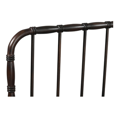 Vivian Solid Acacia Brown Wood Finish Bed