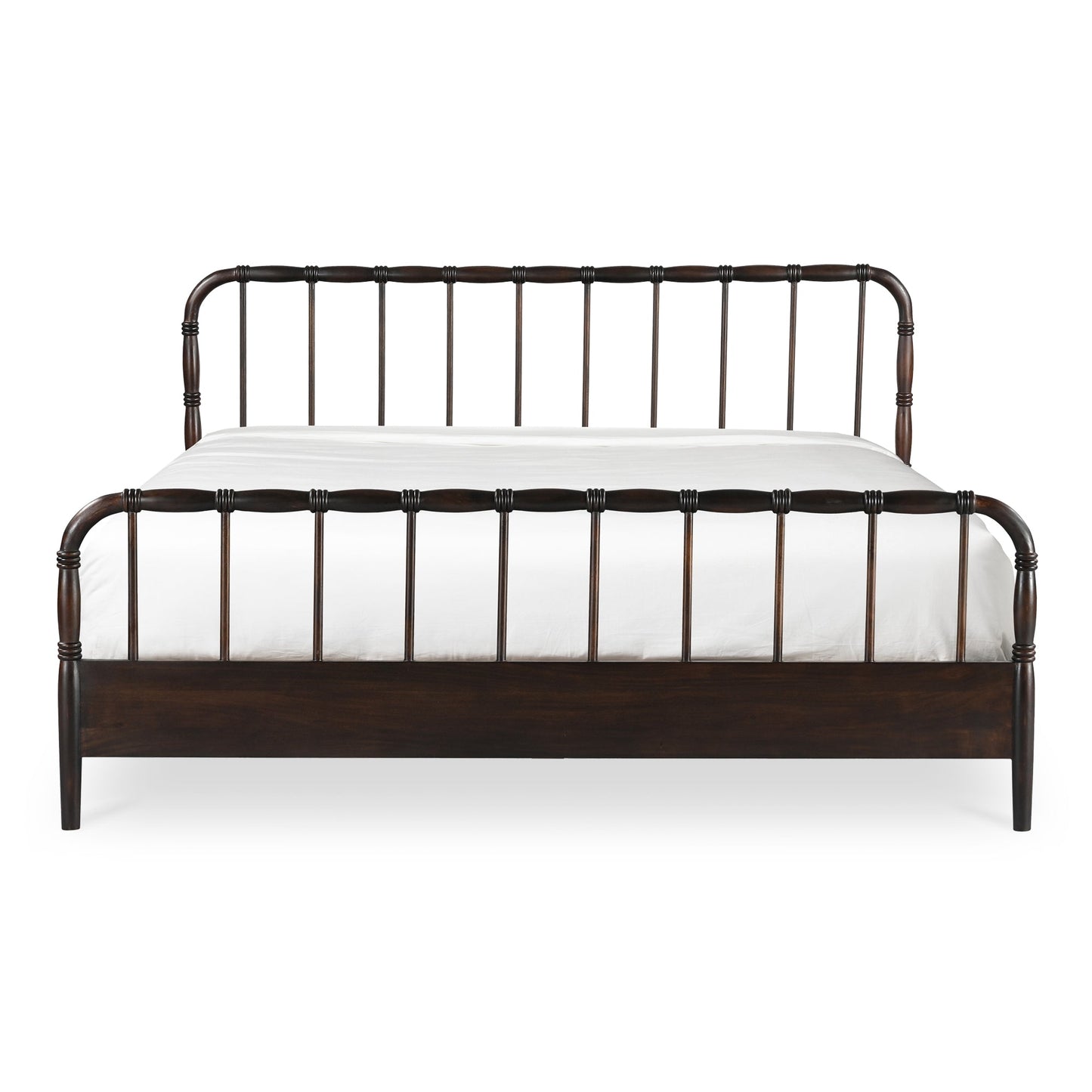 Vivian Solid Acacia Brown Wood Finish Bed