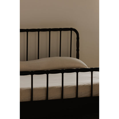 Vivian Solid Acacia Brown Wood Finish Bed
