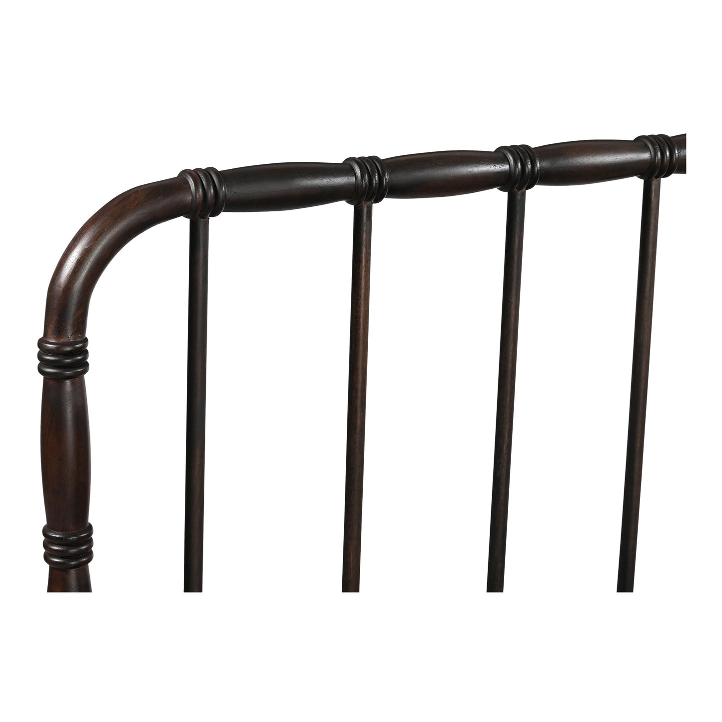 Vivian Solid Acacia Brown Wood Finish Bed