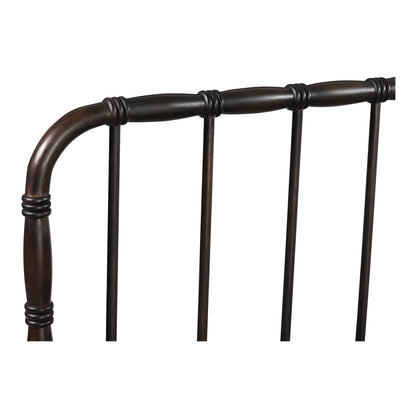 Vivian Solid Acacia Brown Wood Finish Bed