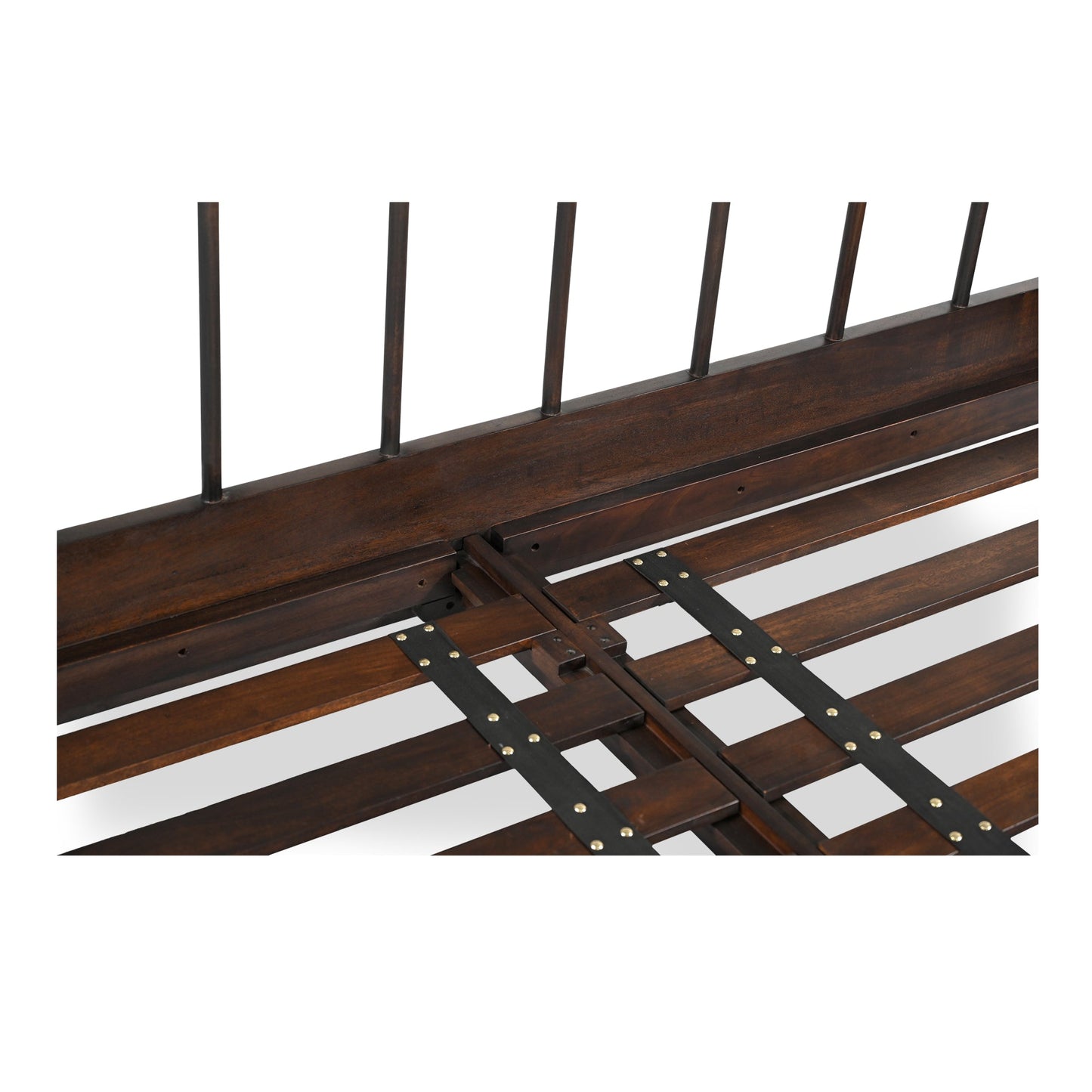 Vivian Solid Acacia Brown Wood Finish Bed