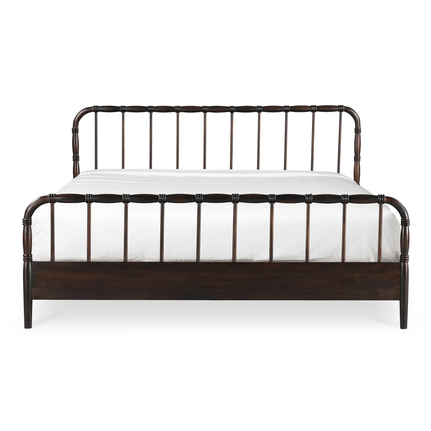 Vivian Solid Acacia Brown Wood Finish Bed