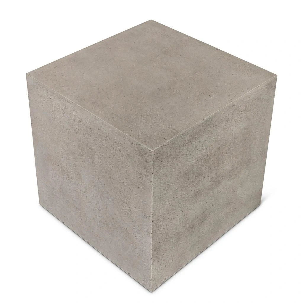 Bloc Concrete Outdoor Square End Table