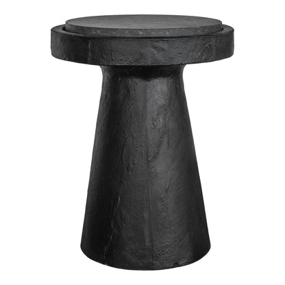 Book Terrazzo and Concrete Round Accent Table