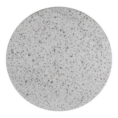 Book Terrazzo and Concrete Round Accent Table