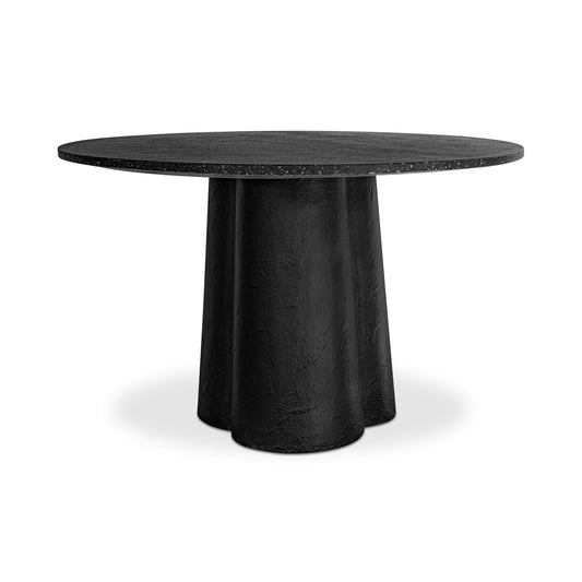 Mono Terrazzo and Concrete Round Dining Table