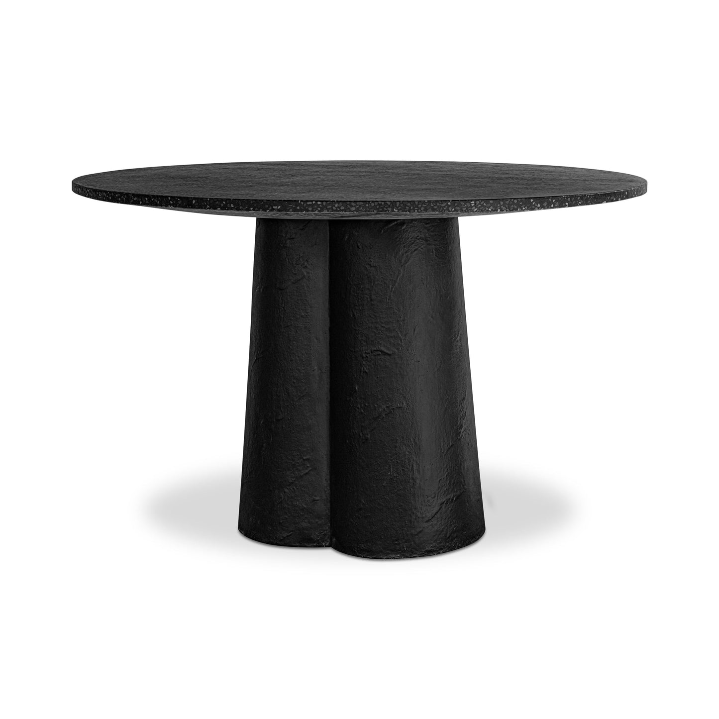 Mono Terrazzo and Concrete Round Dining Table