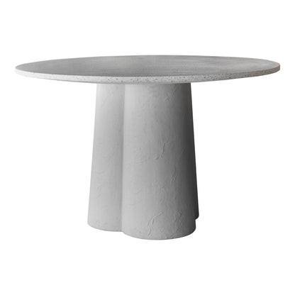 Mono Terrazzo and Concrete Round Dining Table