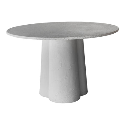 Mono Terrazzo and Concrete Round Dining Table