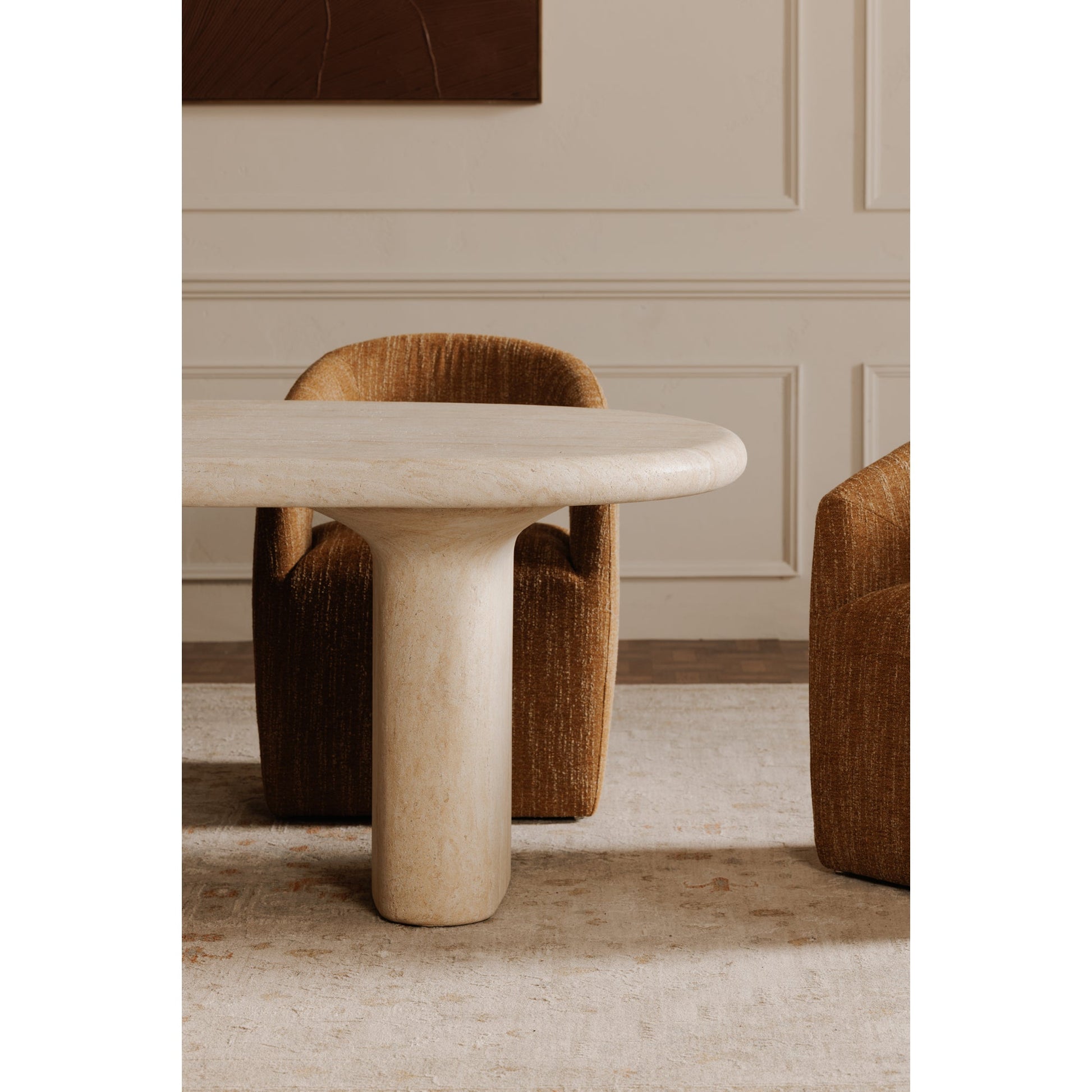 Moe's Home Warby Faux Travertine Outdoor Dining Table