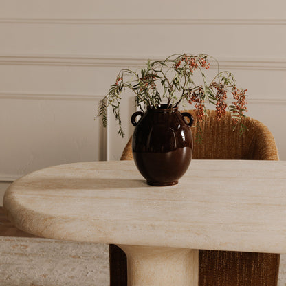 Moe's Home Warby Faux Travertine Outdoor Dining Table