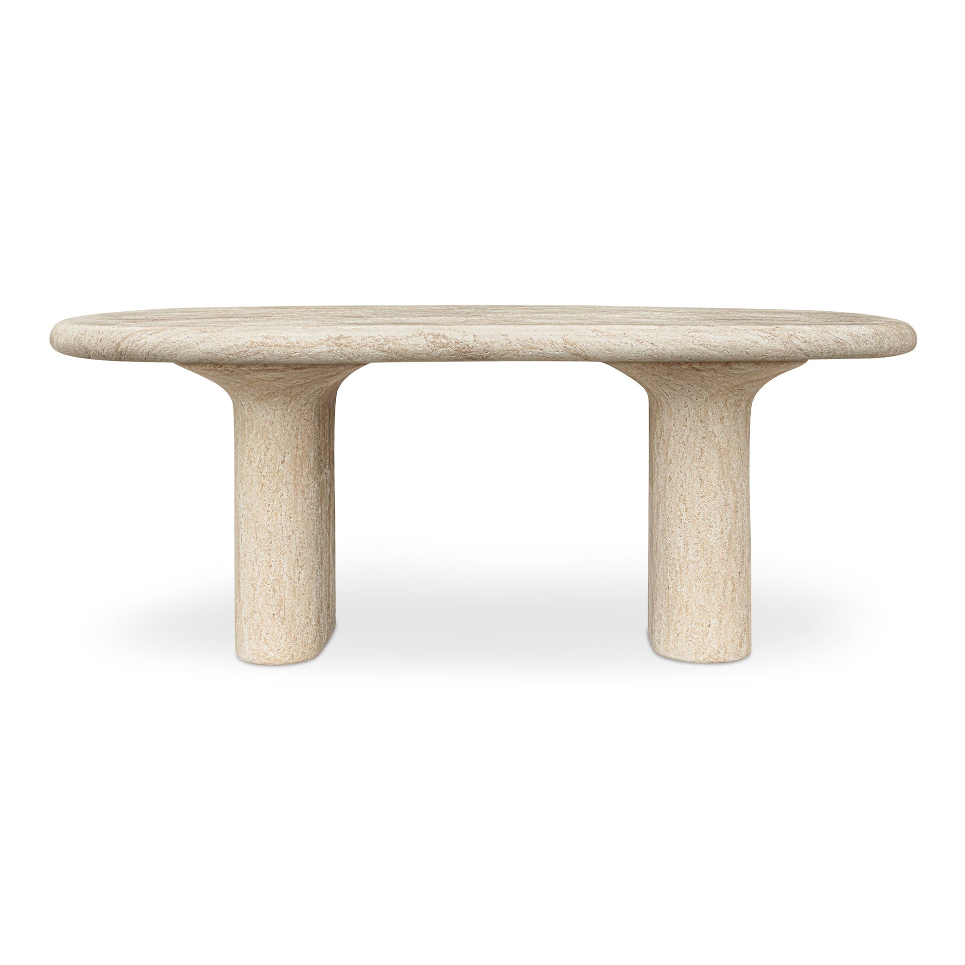 Moe's Home Warby Faux Travertine Outdoor Dining Table