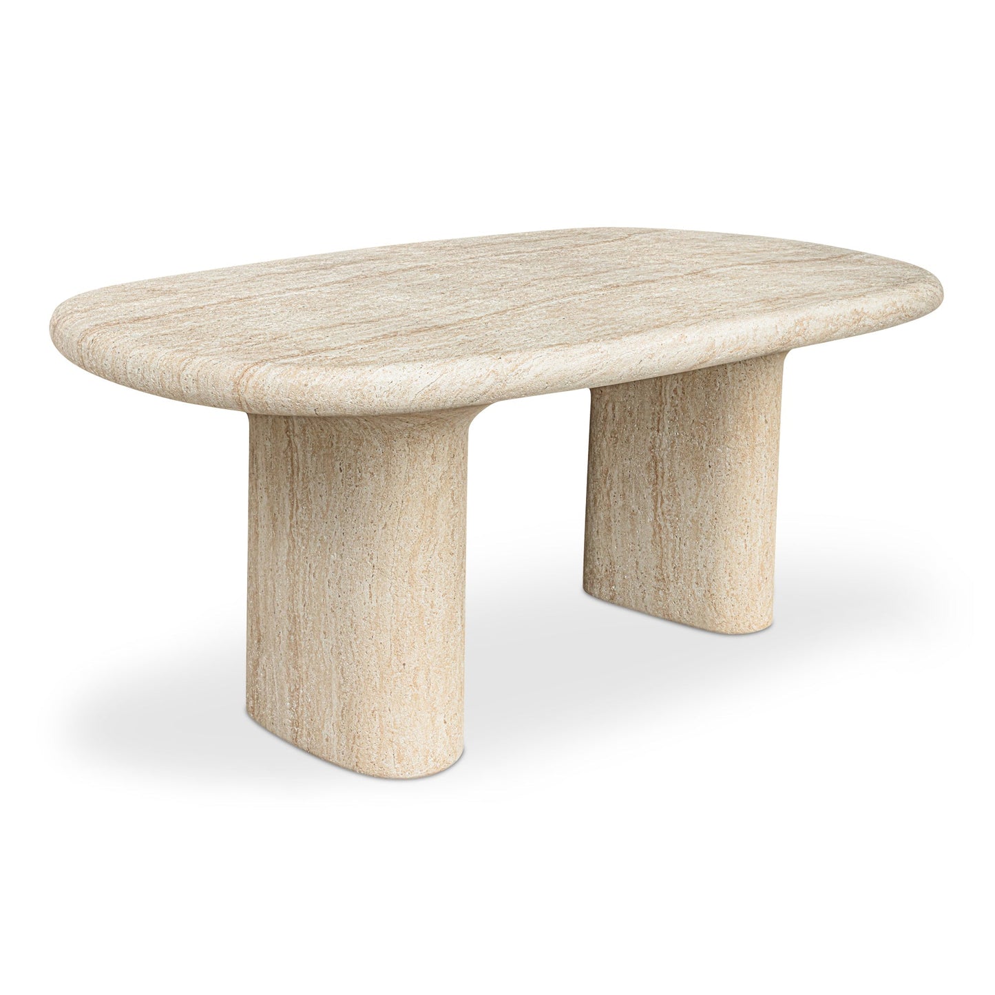 Moe's Home Warby Faux Travertine Outdoor Dining Table