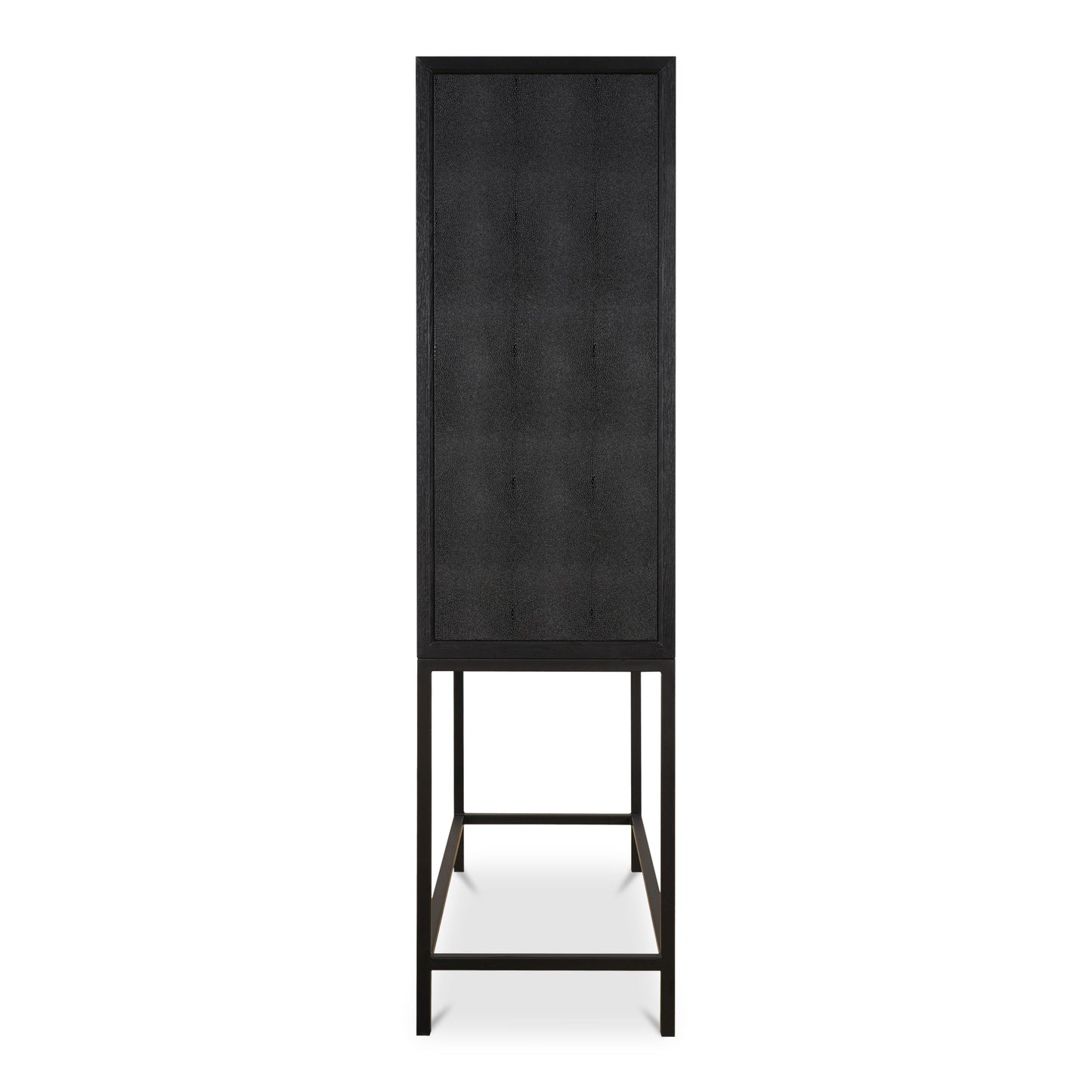 Mako Black Solid Oak Bar Cabinet