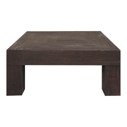 Evander Wood Brown Square Coffee Table