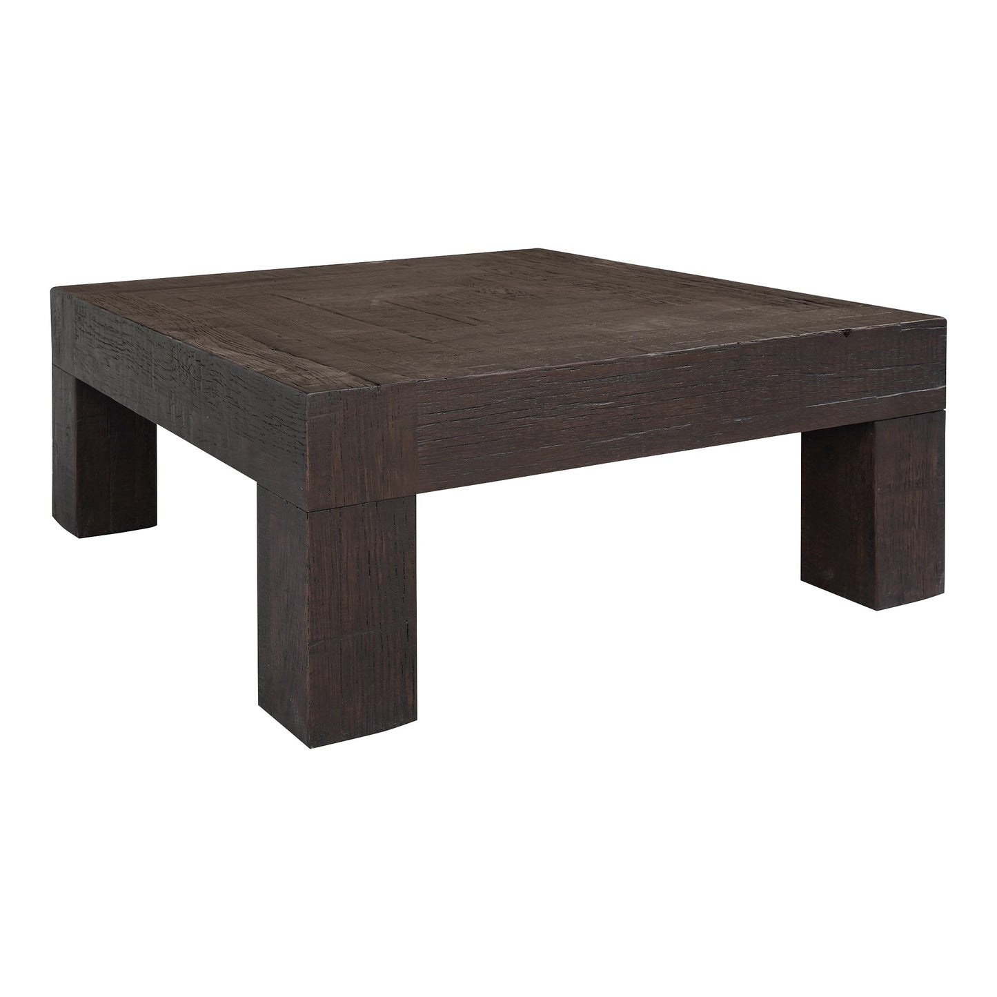 Evander Wood Brown Square Coffee Table