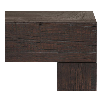 Evander Wood Brown Square Coffee Table