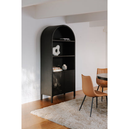 Wilde Wood Black Display Cabinet