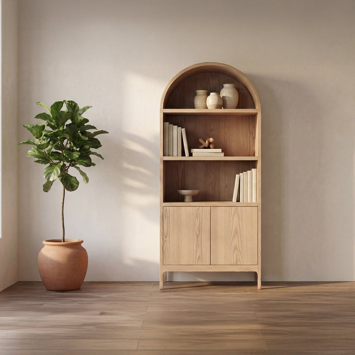Wilde Wood Black Display Cabinet