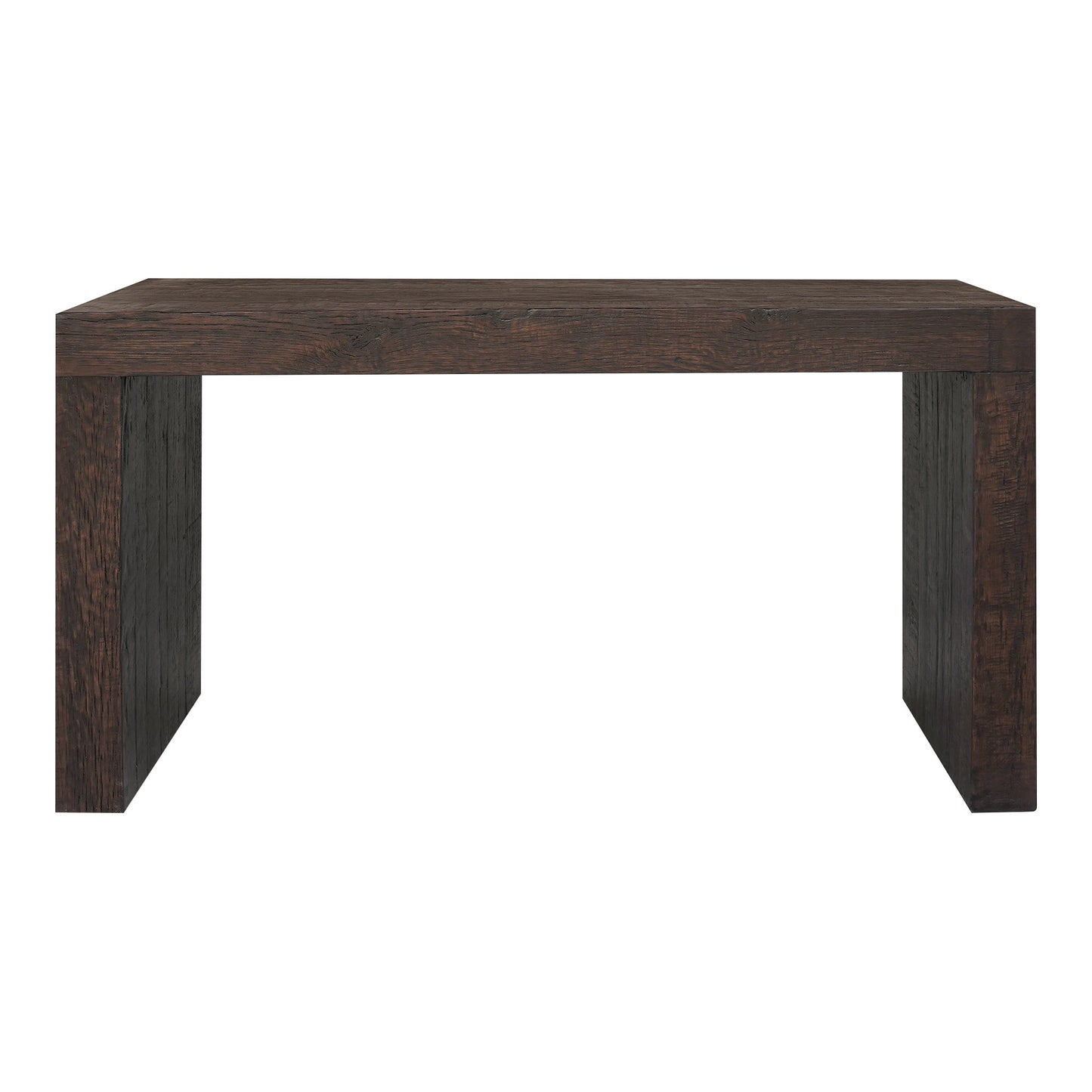 Evander Wood Brown Rectangular Console Table