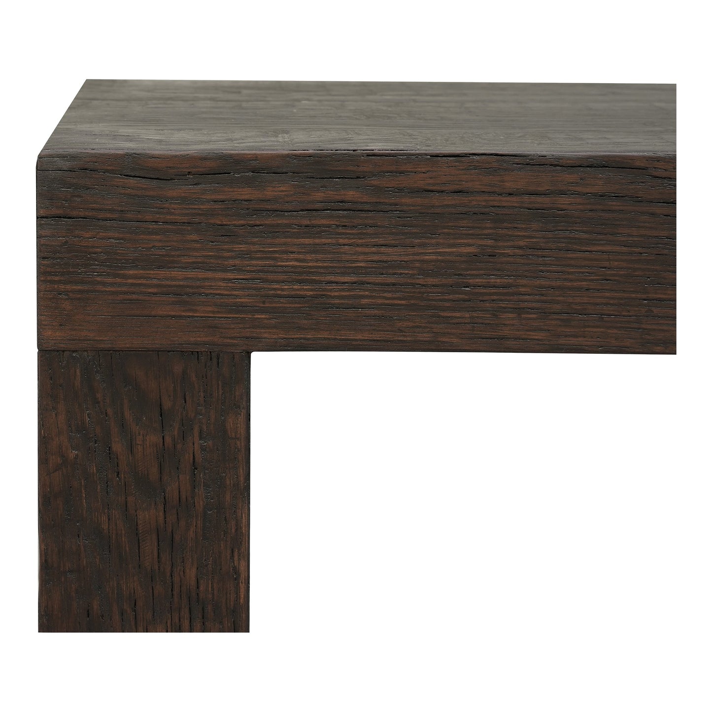 Evander Wood Brown Rectangular Console Table