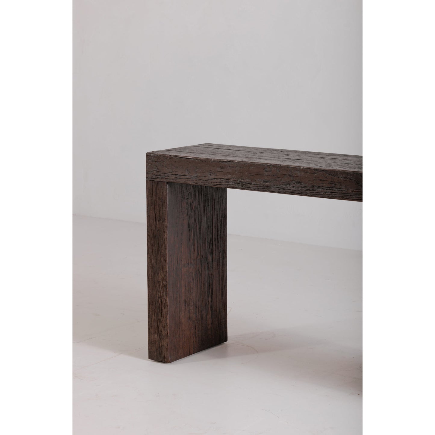 Evander Wood Brown Rectangular Console Table