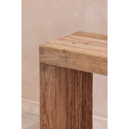 Evander Wood Brown Rectangular Console Table