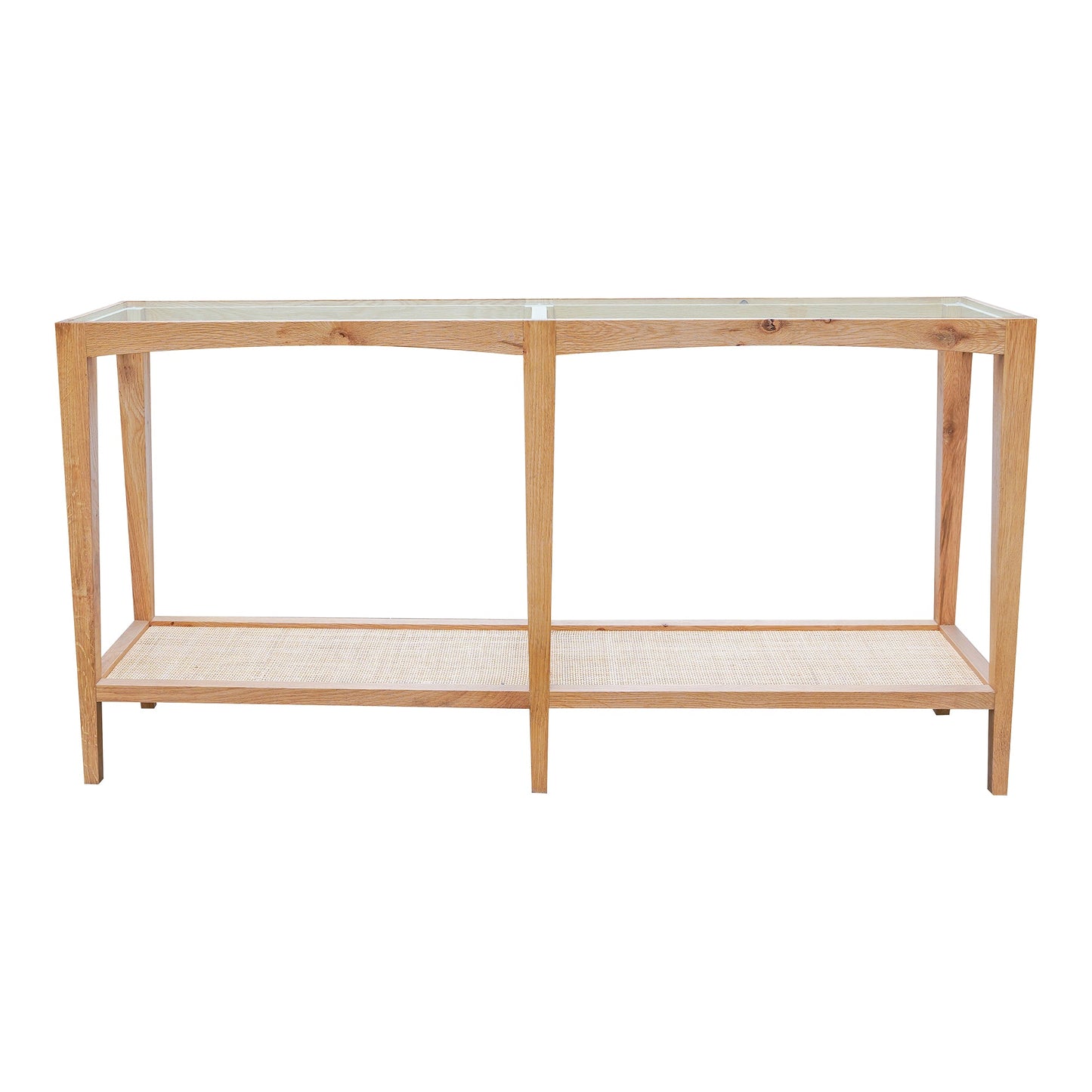 Harrington Wood and Glass Rectangular Console Table