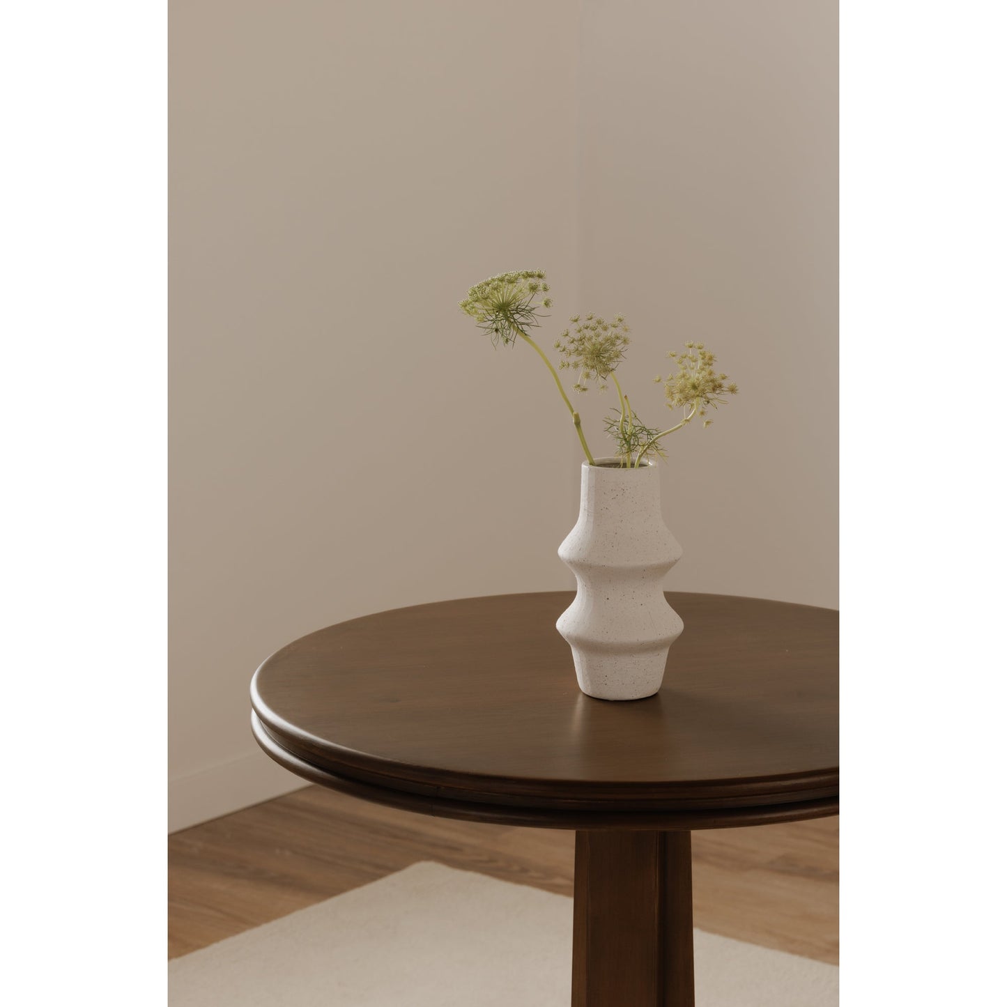 Moe's Home Charles Solid Pine Base Round Cafe Table