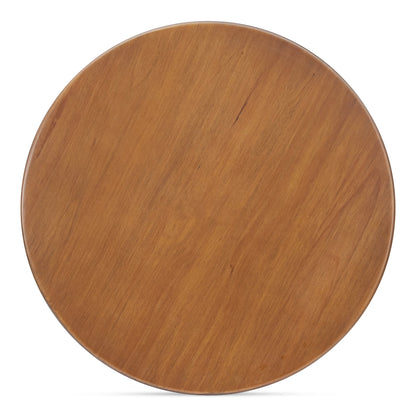 Moe's Home Charles Solid Pine Base Round Cafe Table