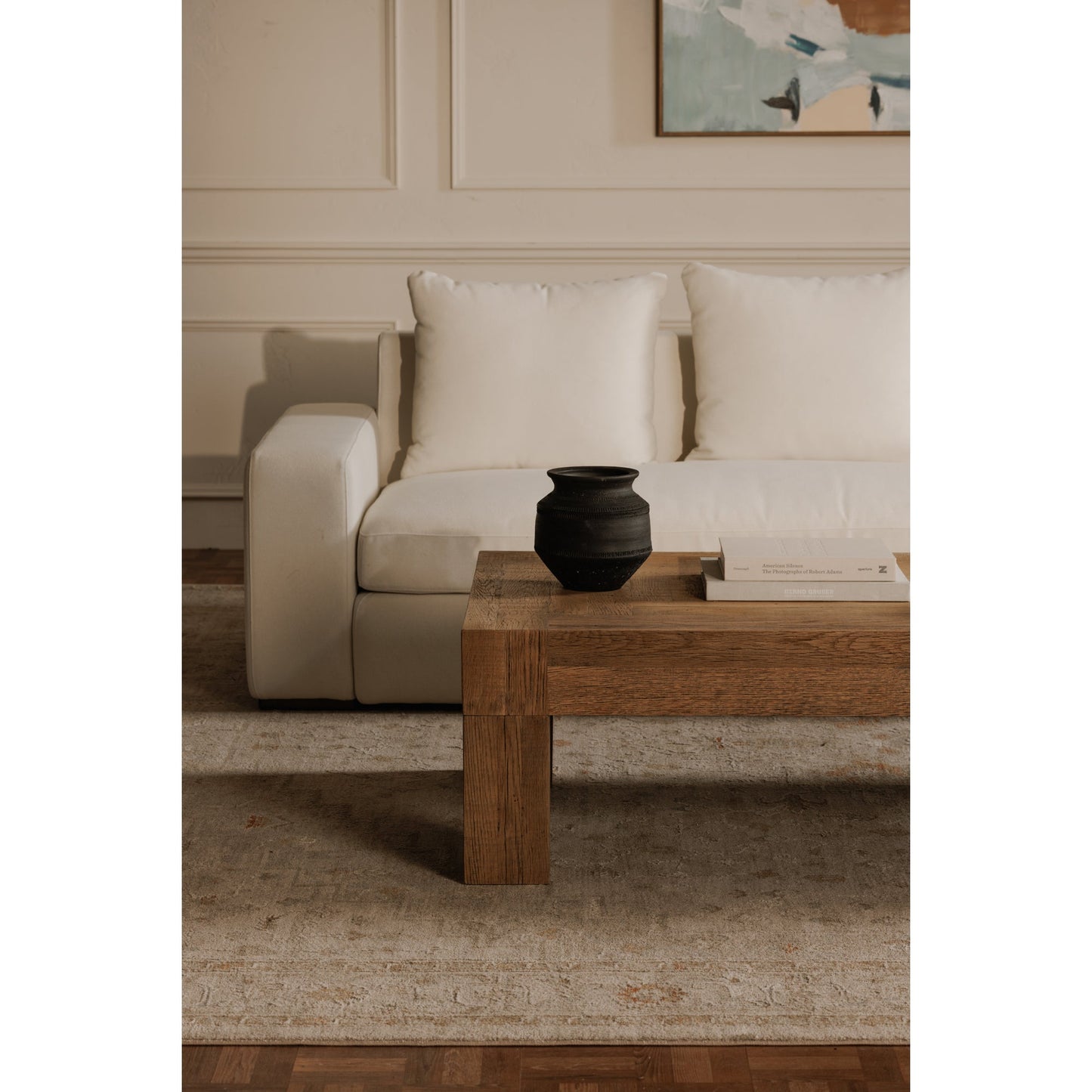 Evander Natural Rectangular Oak Coffee Table