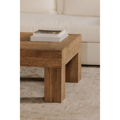 Evander Natural Rectangular Oak Coffee Table