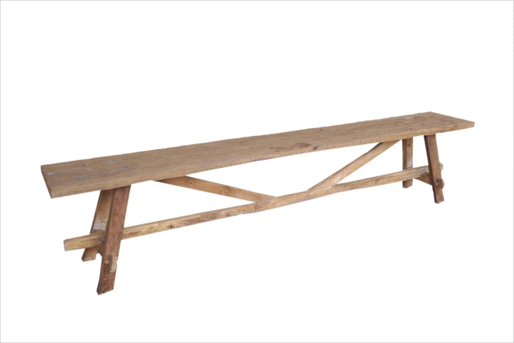 Tucker Natural Wooden Outdoor Bench