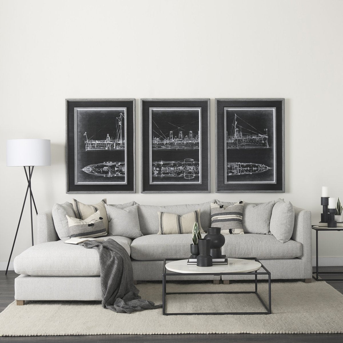 Mercana Valence Fabric Armless Sectional