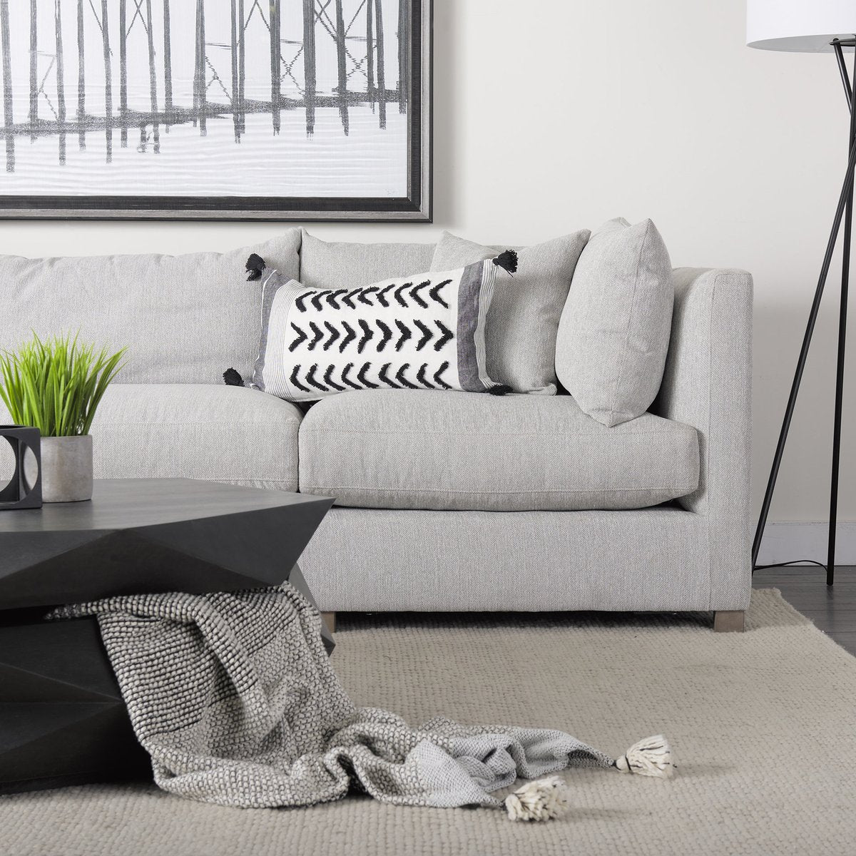 Mercana Valence Fabric Corner Sectional