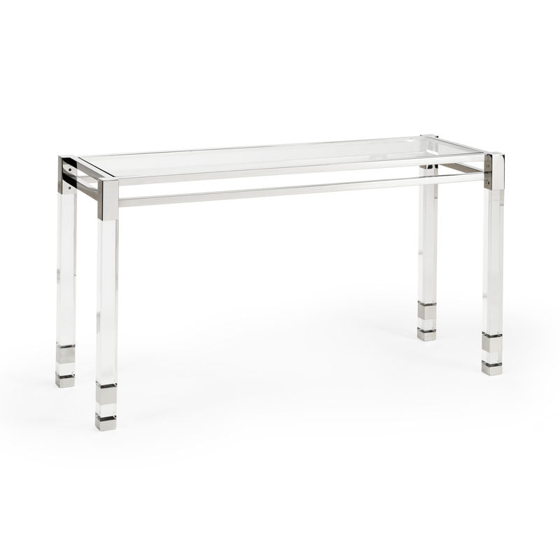 Chelsea House Vancouver Acrylic Made Clear Console Table