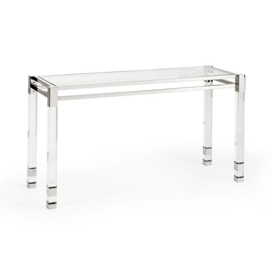 Chelsea House Vancouver Acrylic Made Clear Console Table