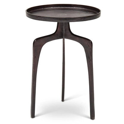 Vinya Reclaimed Aluminum Round End Table