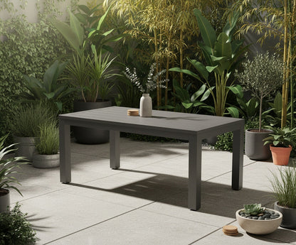 Vegas Aluminum Outdoor Dining Table -- view 2