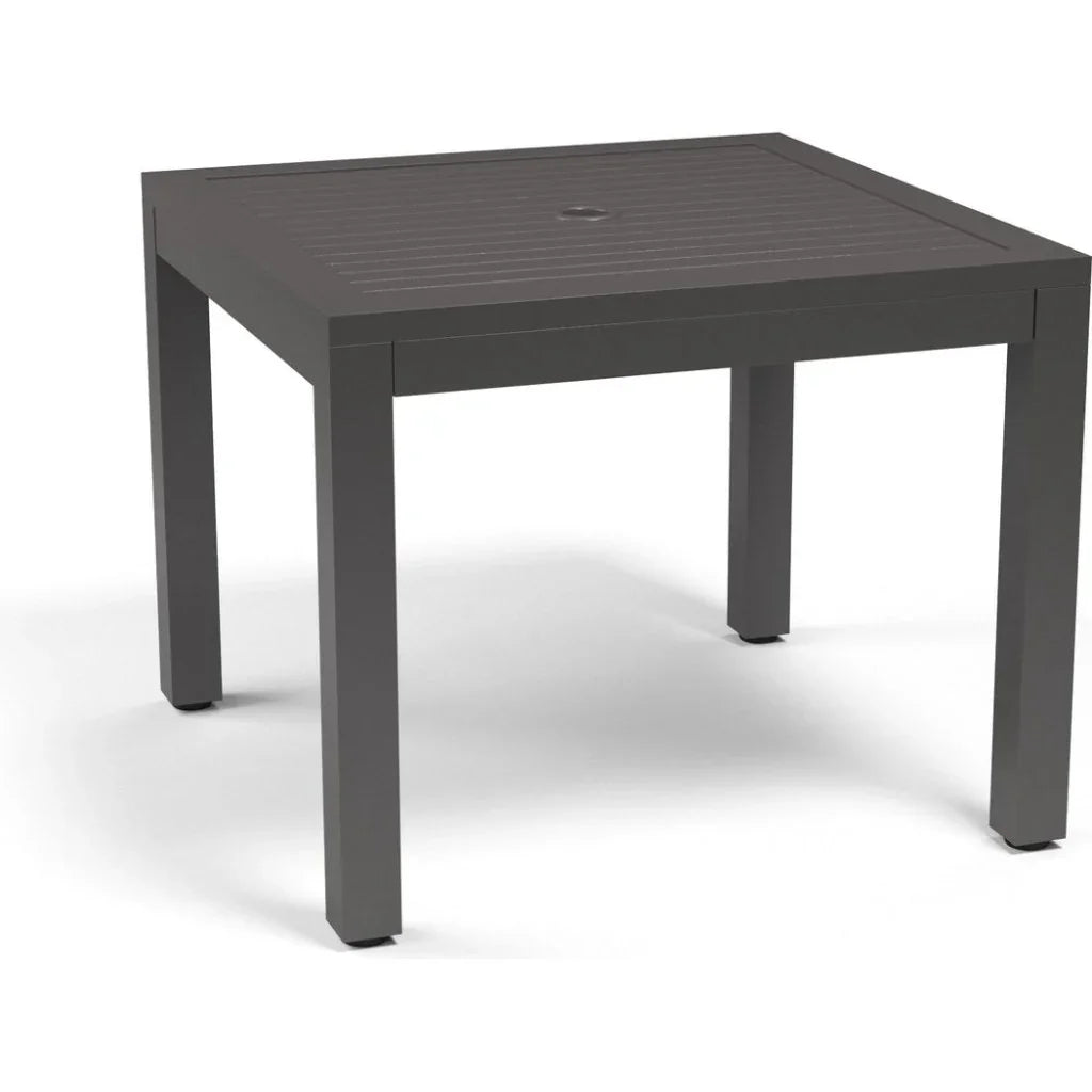 Vegas Aluminum Square Outdoor Dining Table-Outdoor Dining Tables-Sunset West-LOOMLAN