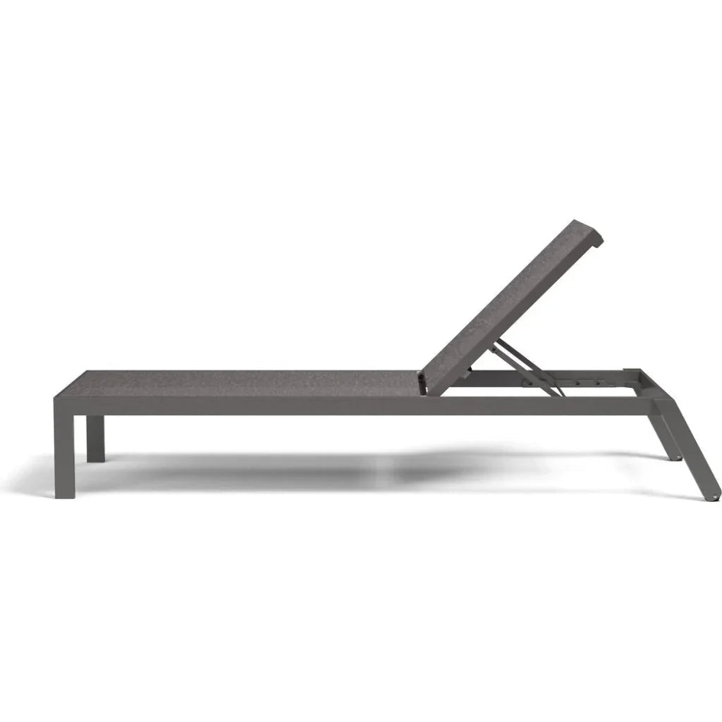 Vegas Aluminum Stackable Patio Chaise Lounge -- view 3