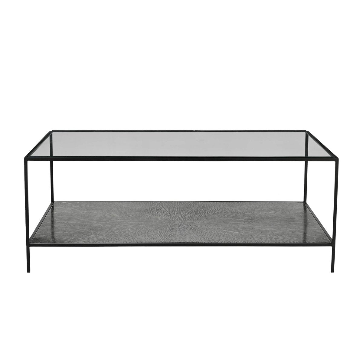 LH Home Venus Iron Black Coffee Table