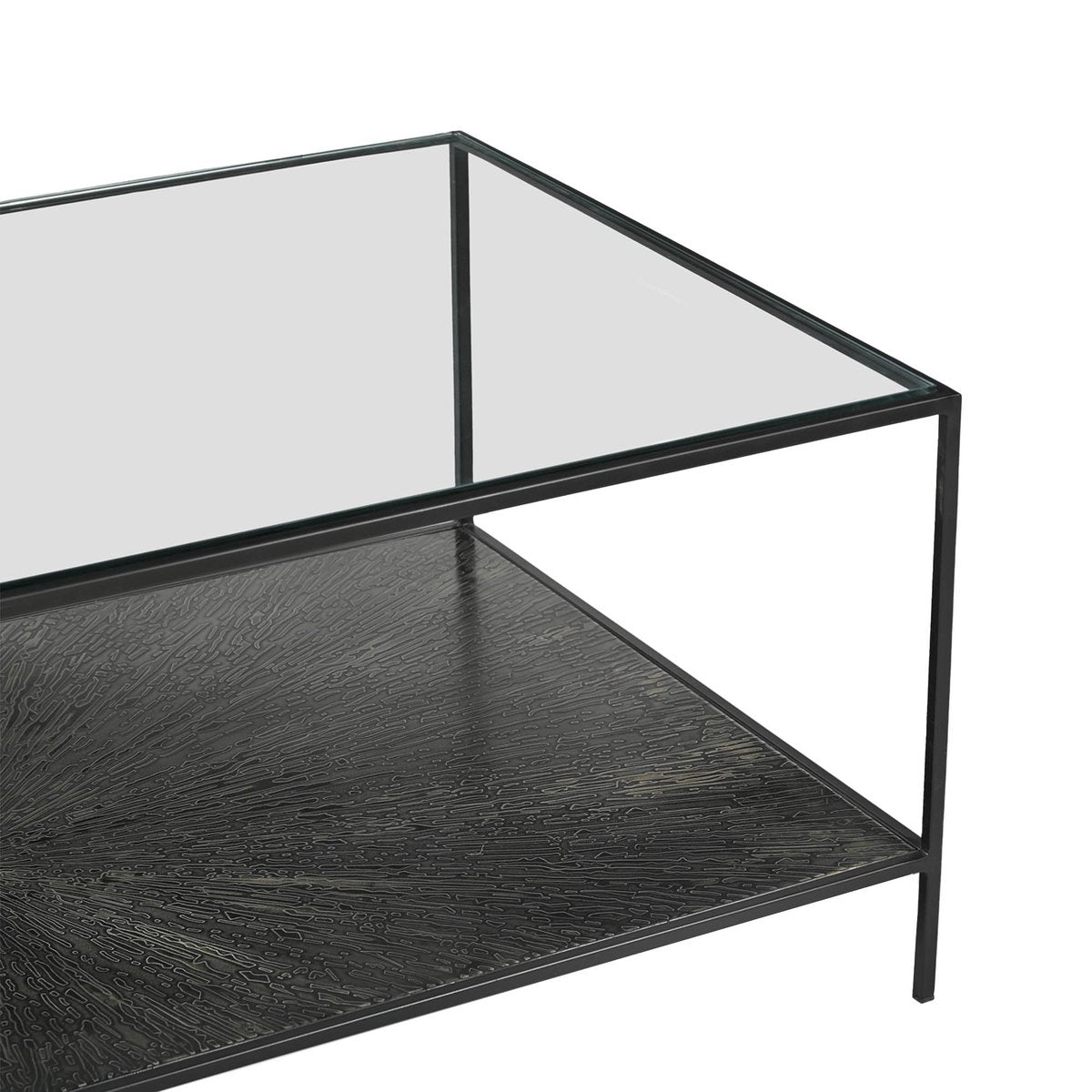 LH Home Venus Iron Black Coffee Table