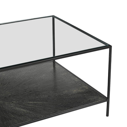 LH Home Venus Iron Black Coffee Table