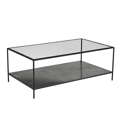 LH Home Venus Iron Black Coffee Table
