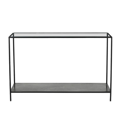 LH Home Venus Iron Black Console Table